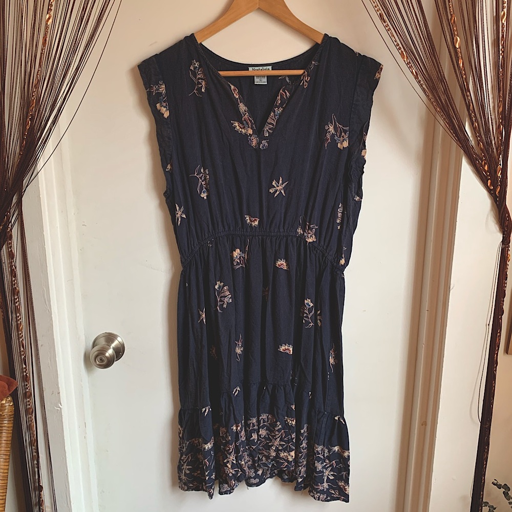 💙Floral Midi Sundress with Elastic Waist💙